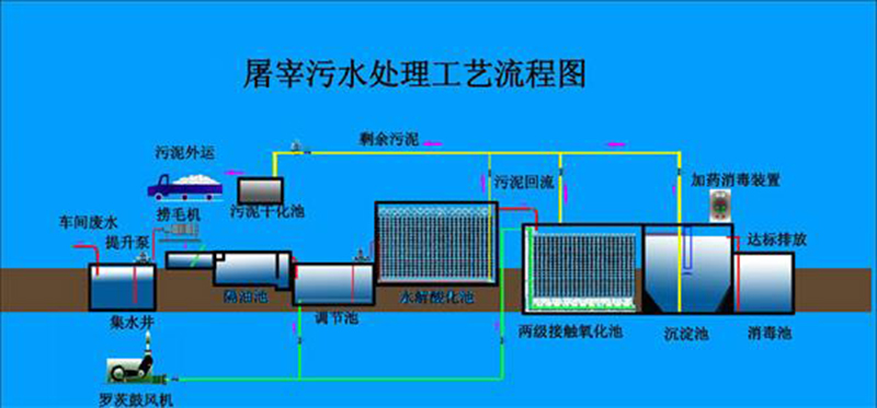 牛羊宰杀废水处理工艺流程